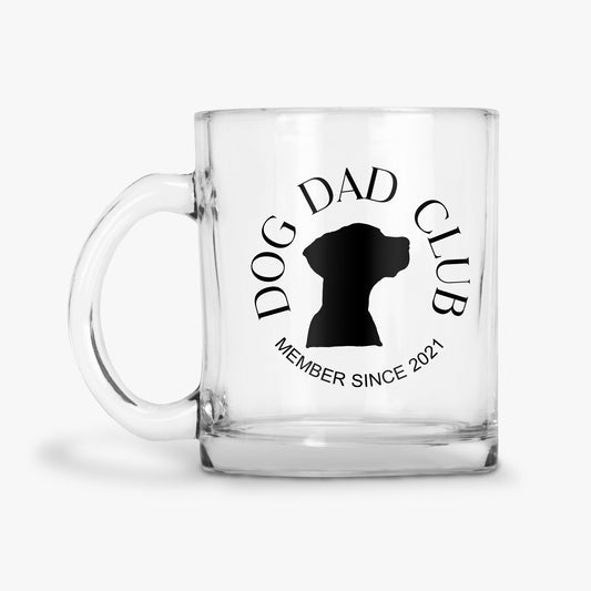 Dog Dad Club Glass Mug