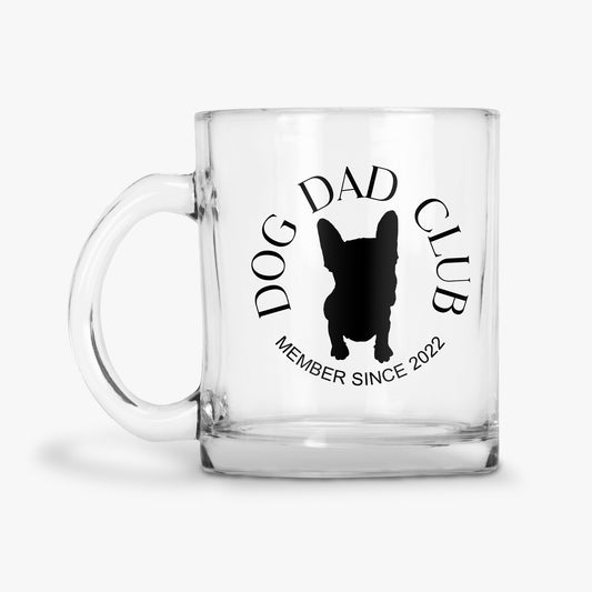 Dog Dad Club Glass Mug